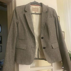 Gray Banana Republic Tweed Blazer